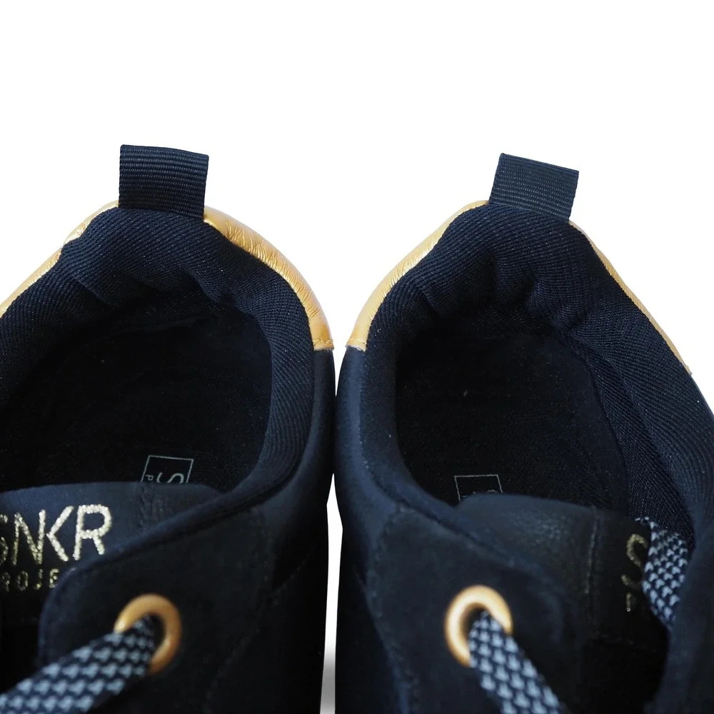 SNKR Project Lafayette Sneakers‎ SNKR1811 Black Gold Mens 12 Low Top Shoes